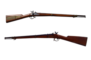 Old Rifle Gun Stock Photo FrontView DSC 0222 PNG