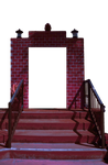Brick Archway Clearcut PNG Stairs Background Stock