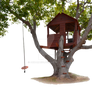 Tree House with Swing PNG Stock Photo 0179