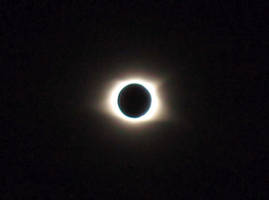 Solar Eclipse Dark Sky Stock Photo TOTAL