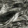 Brush Stroke Abstract Texture Stock in Black White