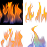 Fire-Flames Abstract Collection PNG Stock Photo 05