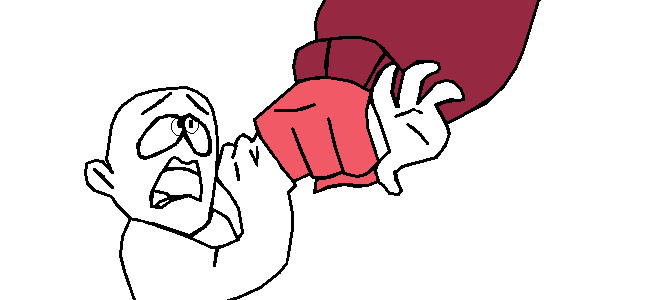 Based on a dream I had where Bob Velseb was chasing me with a