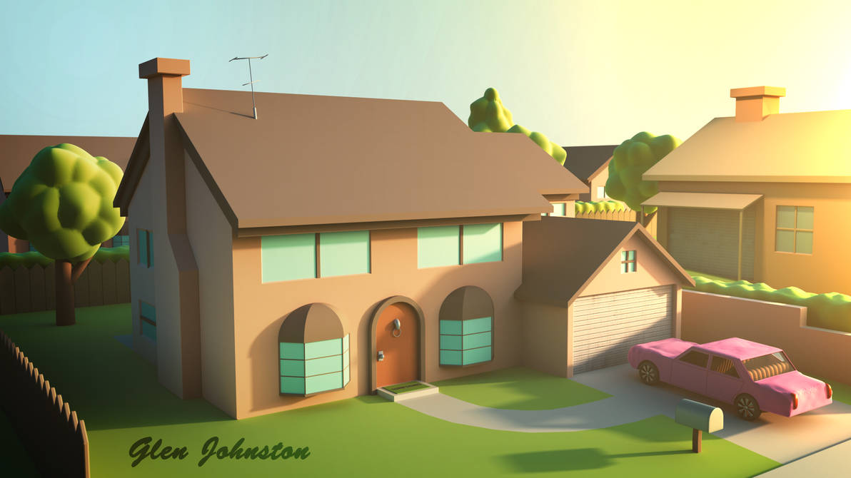 Simpsons House by CGglen on DeviantArt