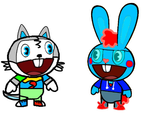 Me and DBP2008 In The Happy Tree Friends Style by RyderKitts on DeviantArt