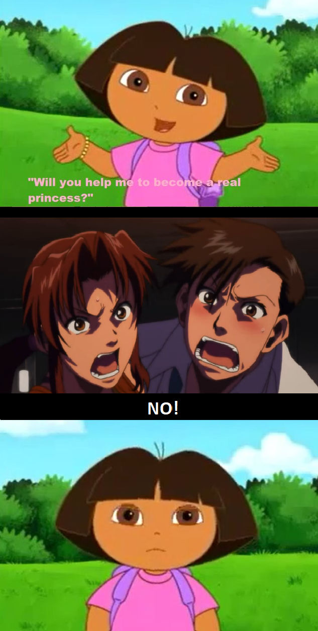 Revy and Rock Tell Dora No by Zone-Out-O-Reality on DeviantArt