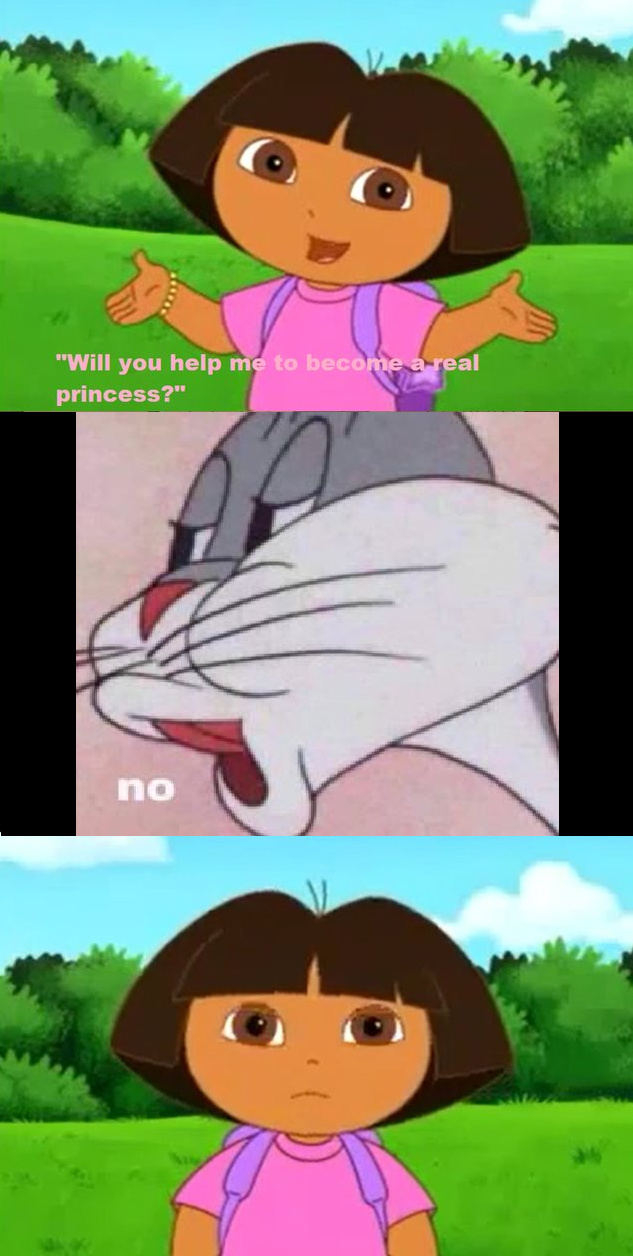 Bugs Bunny Tells Dora No 2 Memes In 1 By Zone Out O Reality On Deviantart