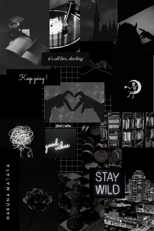 Black aesthetic wallpaper by M1yasha on DeviantArt