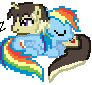 Mocha Trust and Rainbow Dash