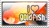 Stamp - I Love Goldfish by blk-kitti