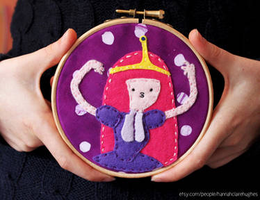 Princess Bubblegum Embroidery Hoop