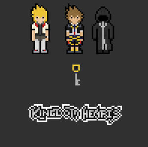 Kingdom Hearts - Simple pixel logo :D