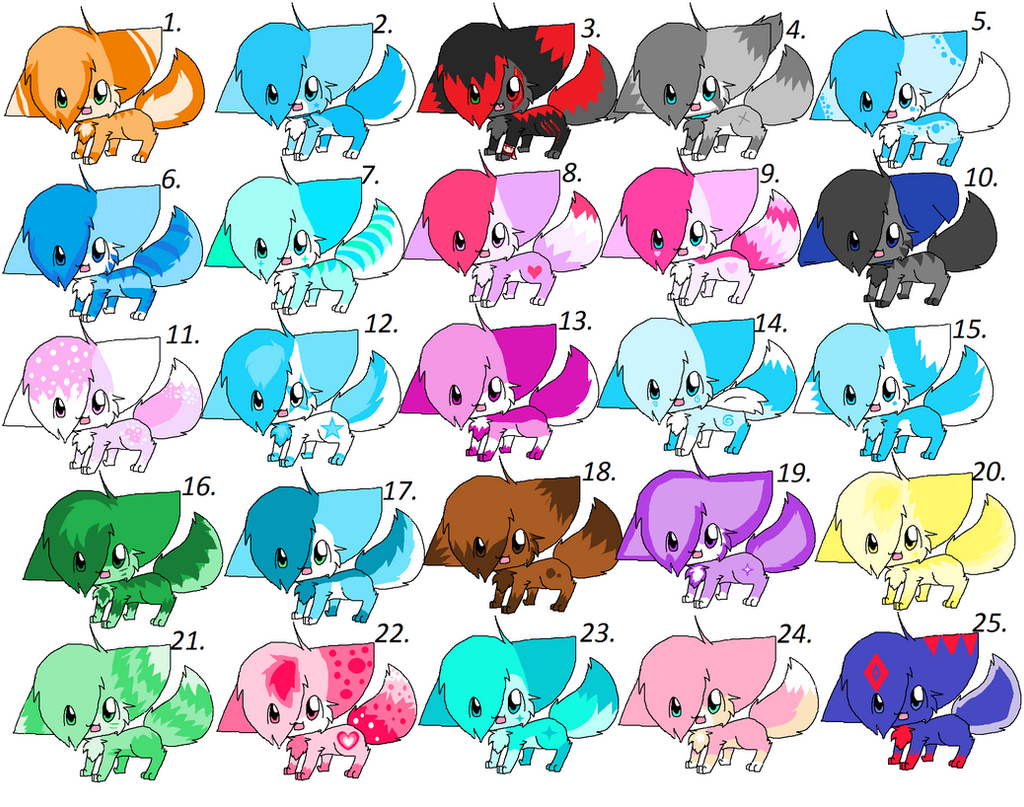 Adoptables 8 (closed)