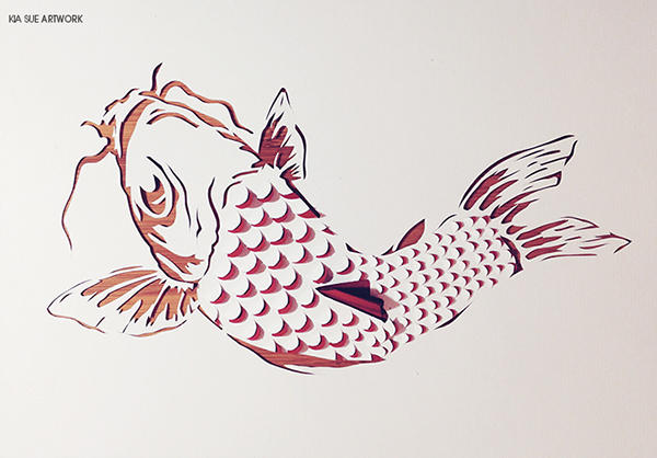 Koi Papercut by KiaSuee Koi Papercut by KiaSuee