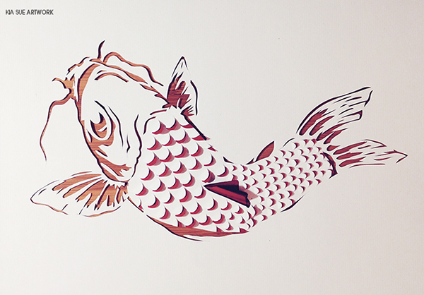 Koi Papercut by KiaSuee Koi Papercut by KiaSuee