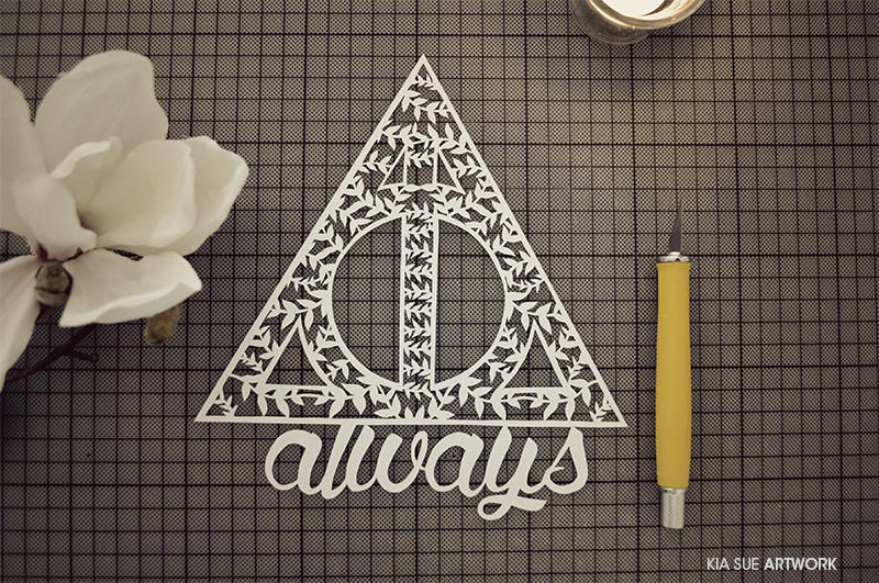 always // harry potter papercut