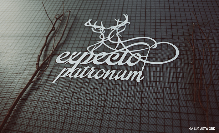 harry potter - expecto patronum papercut