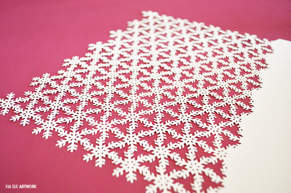 snow papercut pattern #3