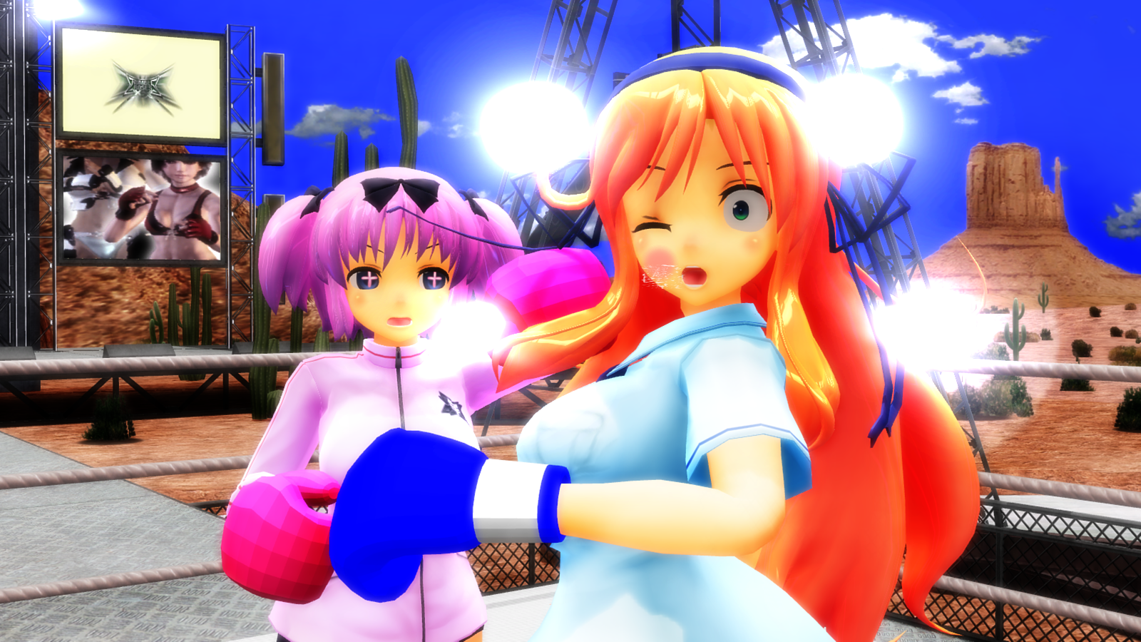 Request:Hibari Vs. Katsuragi Boxing