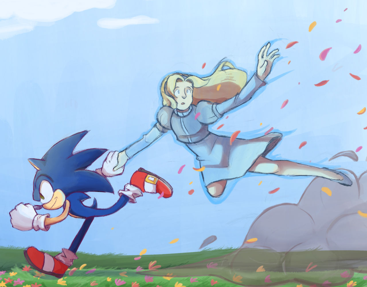 Sonic Rivals Maria (2022) Sonic and Maria (AU) by Fettiowi on DeviantArt