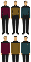 Starfleet Divisional Uniforms - Circa 2370s by JoeyLock on DeviantArt
