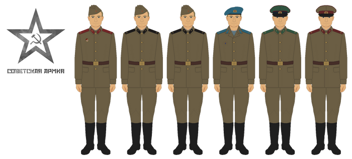 Soviet Army Obr 1969 Uniform - Branches of Service