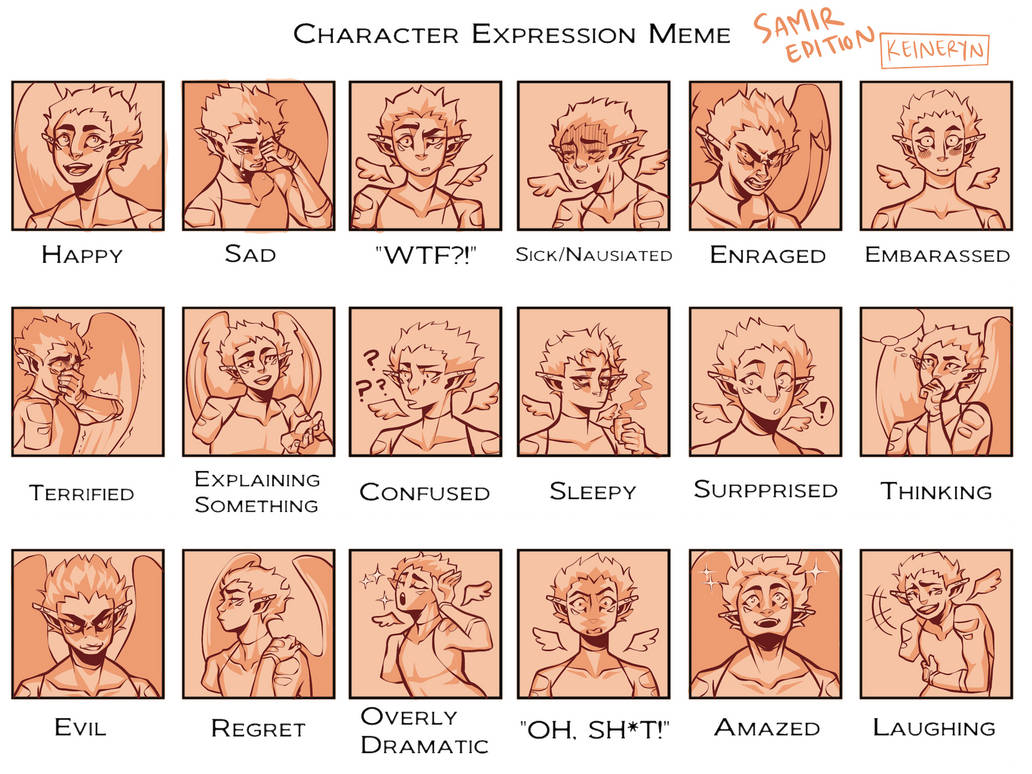 Meme Expression Reference Character Expression meme Samir edition by iarted820 on DeviantArt