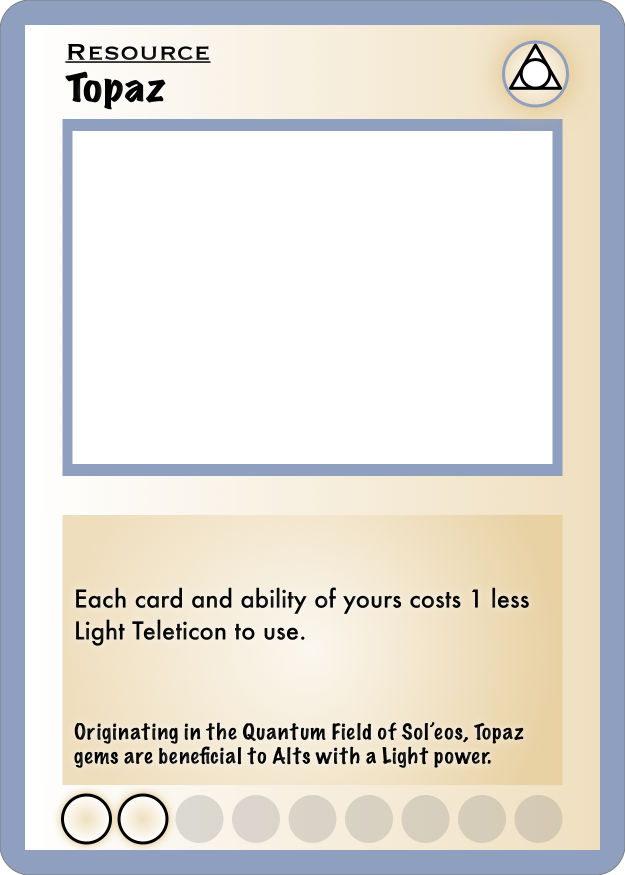 Topaz Card Custom Card - Topaz (No Art) by OrionJZed on DeviantArt