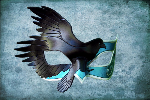 Leather Raven Mask