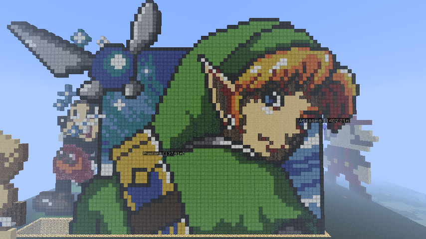 My pixel art of Link (MineCraft)