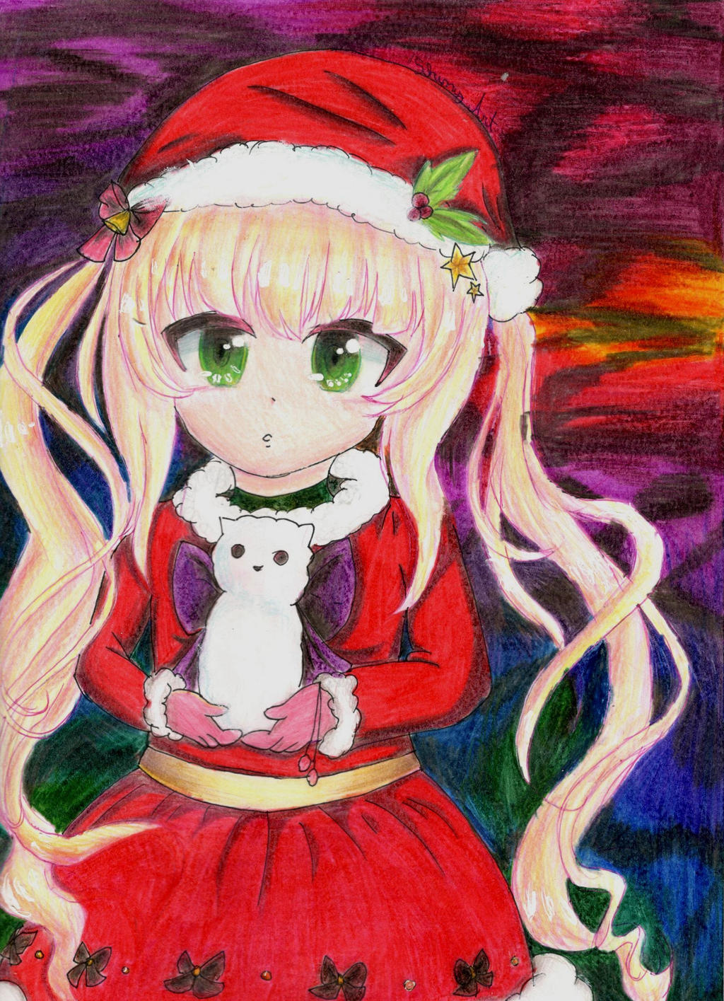 Christmas Anime Girl by ShinyArtDrawings on DeviantArt Christmas Anime Girl by ShinyArtDrawings on DeviantArt