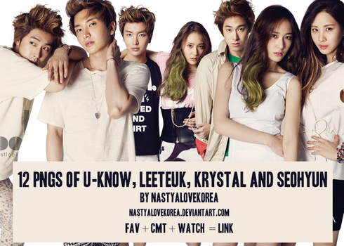 Seohyun, Krystal, Leeteuk, Yunho png pack render