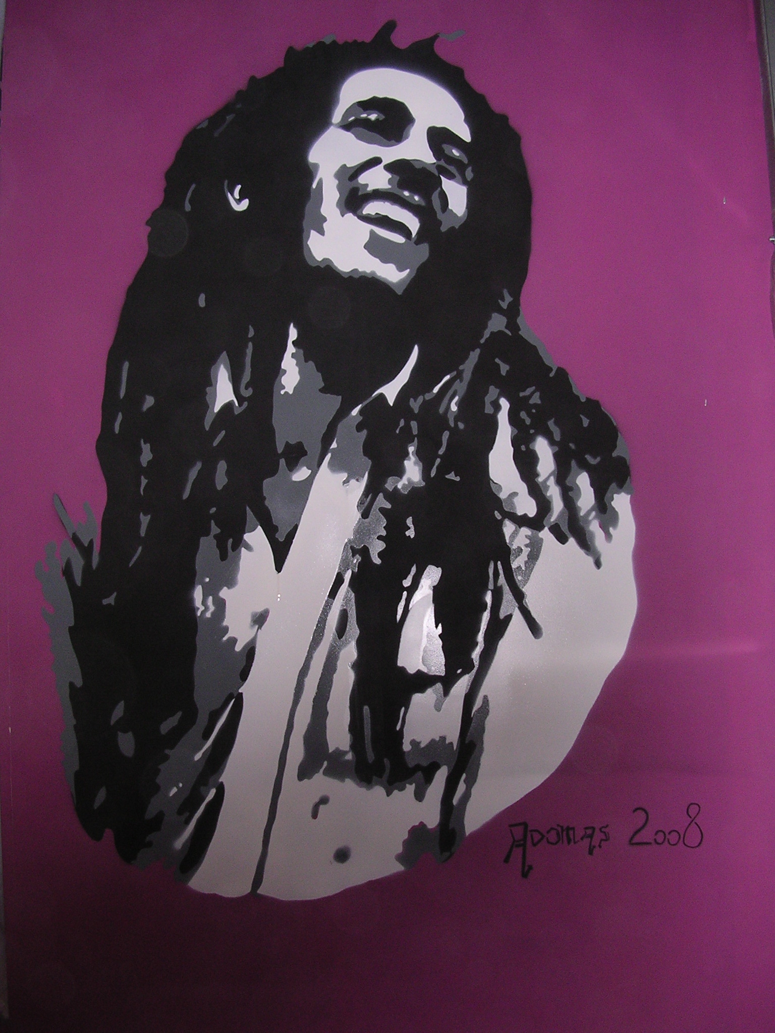 Bob Marley Stencil 01