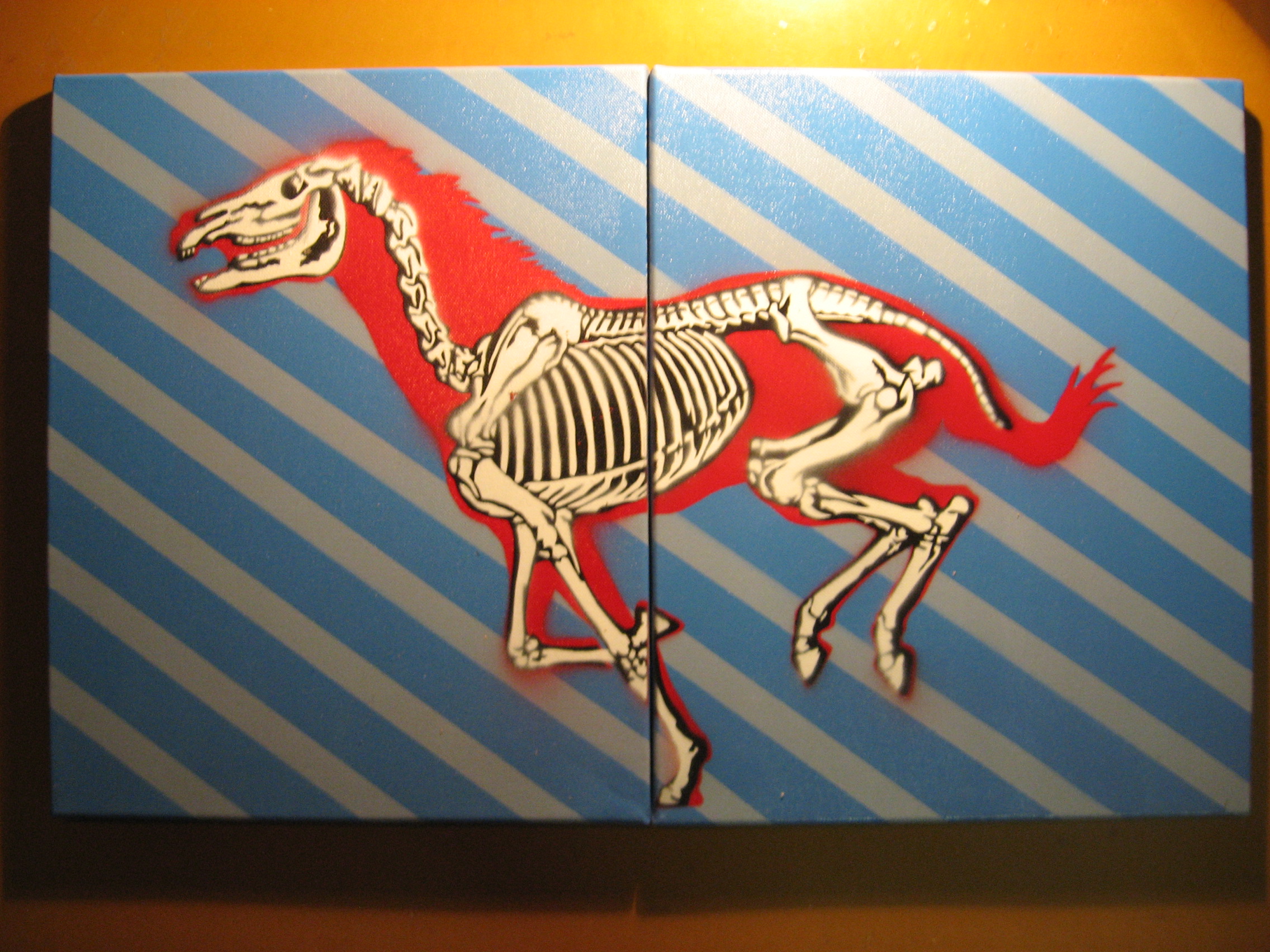 Horse Skeleton Stencil