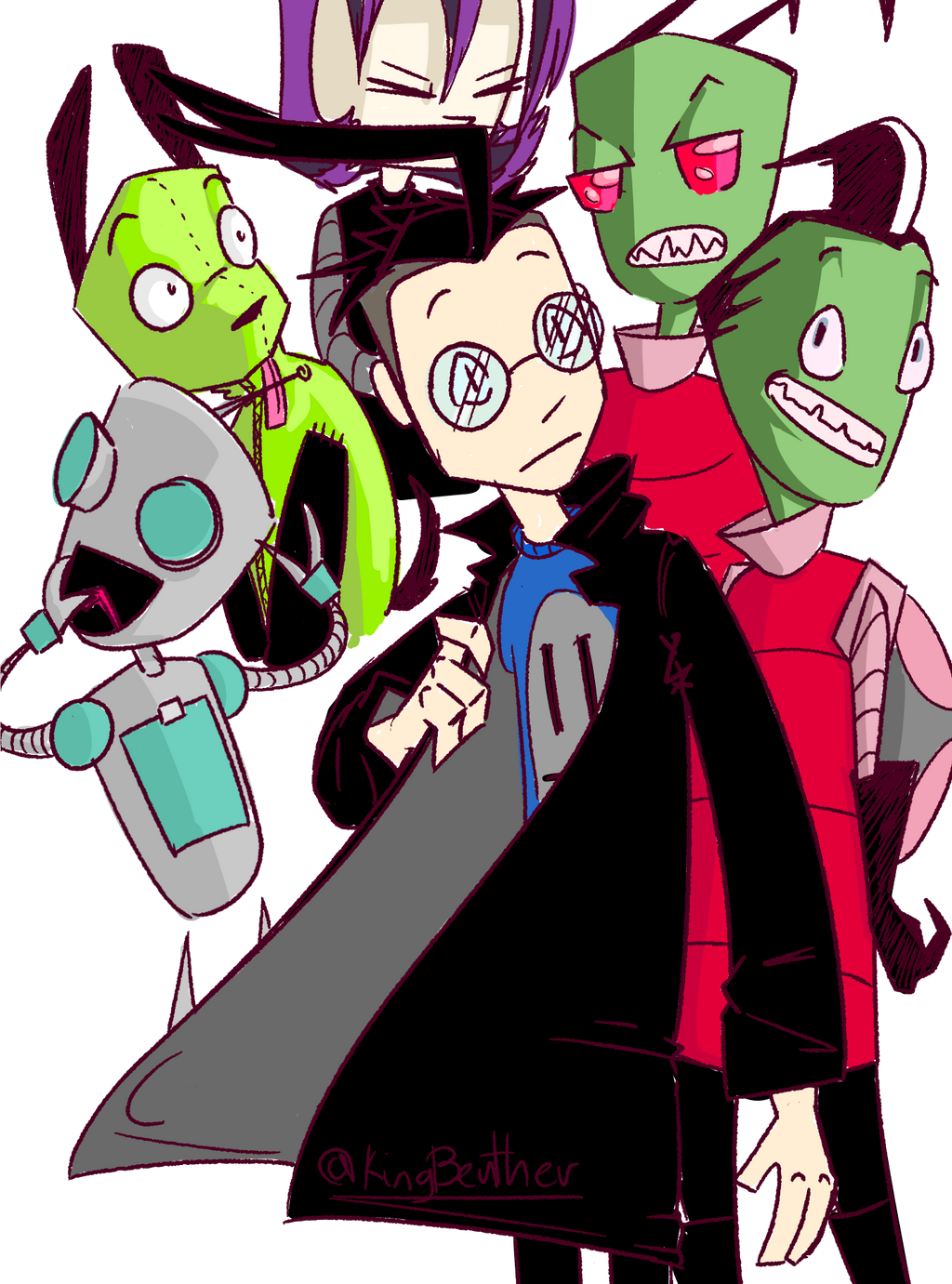 Invader Zim Fanart by BENTHERZ on DeviantArt