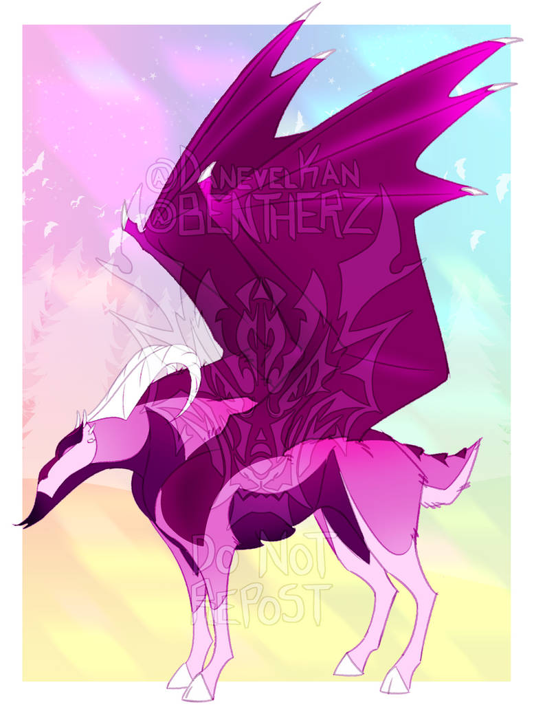 Magenta Dragoat Adopt! #TeamAnimal2025 by BENTHERZ on DeviantArt