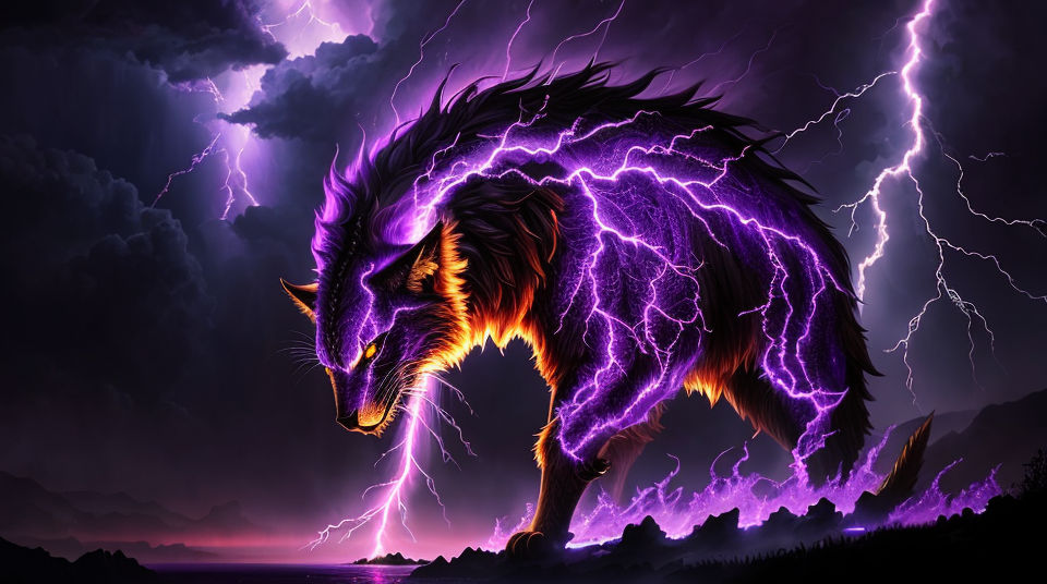 Lightning Cat by Basner on DeviantArt