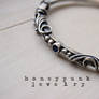 Bracelet wire wrap silver sterling