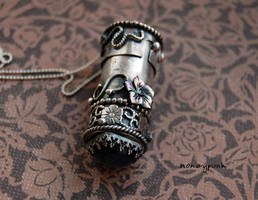 handmade necklace small bottle