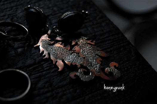 earrings silver sterling and copper 1