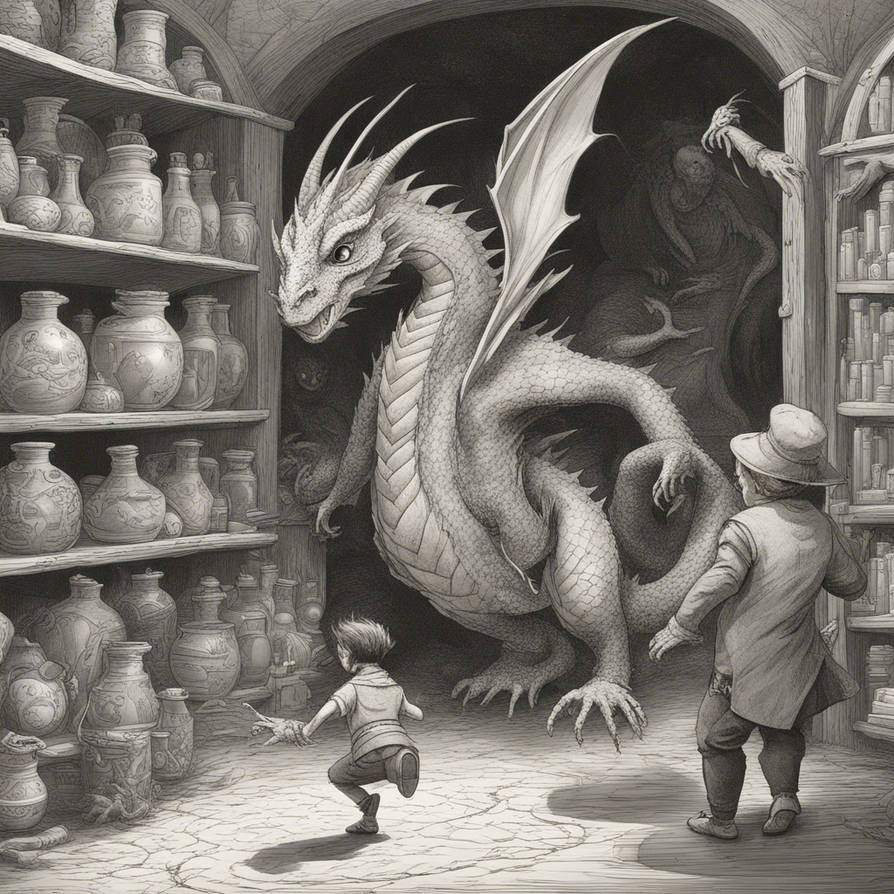 Small Imp Small Dragon Chases Small Imp Like Creature by Tamaainareo on DeviantArt