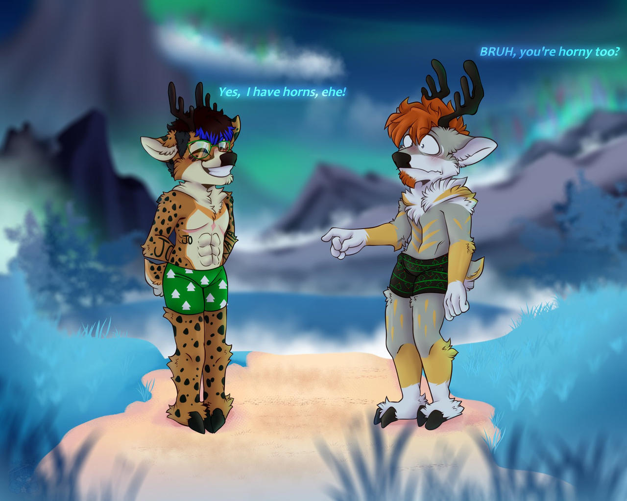 Reinata and Deervenin (by Charlie De Santa) by Darevenin on DeviantArt