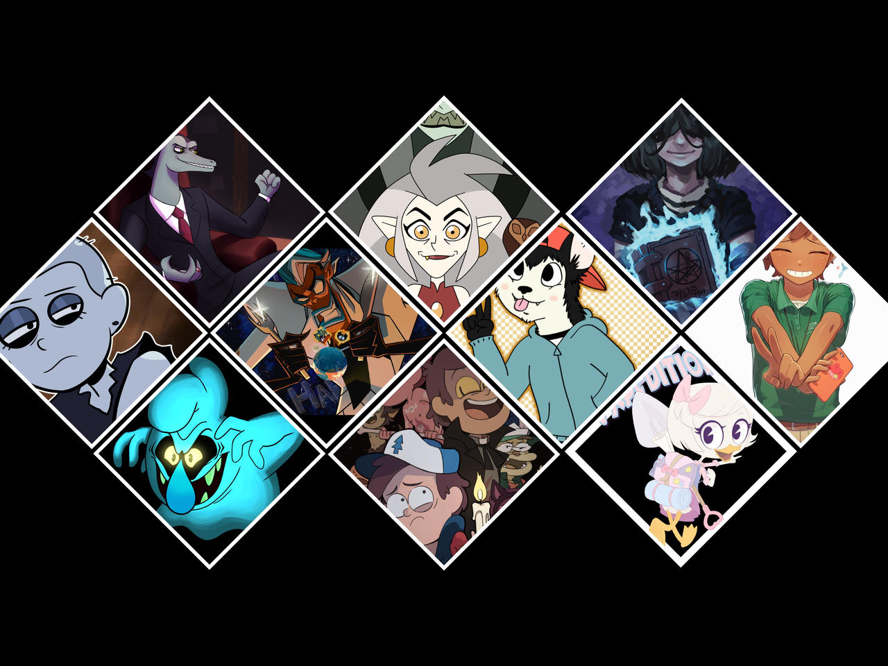 Characters Collages Deviantart 10 Favorite modern cartoon characters collage by elusuariodiverso on ...