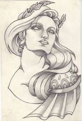 Palas Atenea Tattoo Design