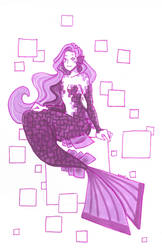Fluorite mermaid