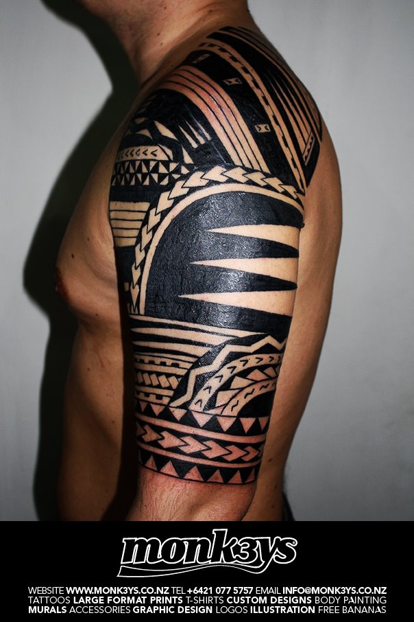 Polynesian half sleeve 2 by Monk3ys-Tattoos on DeviantArt Polynesian half sleeve 2 by Monk3ys-Tattoos on DeviantArt