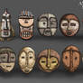 Ancient Masks Primitive Classic Cultures Art Study