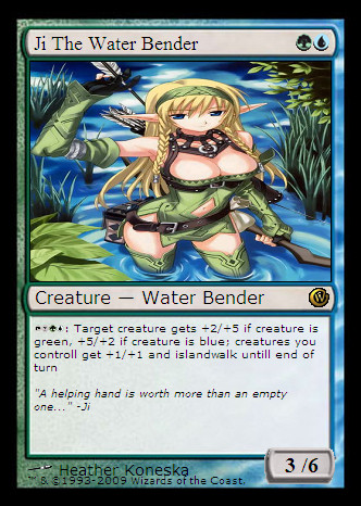 Ji The Waterbender An MTG Card