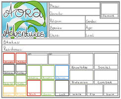 Aora Adventurers Character Sheet Updated