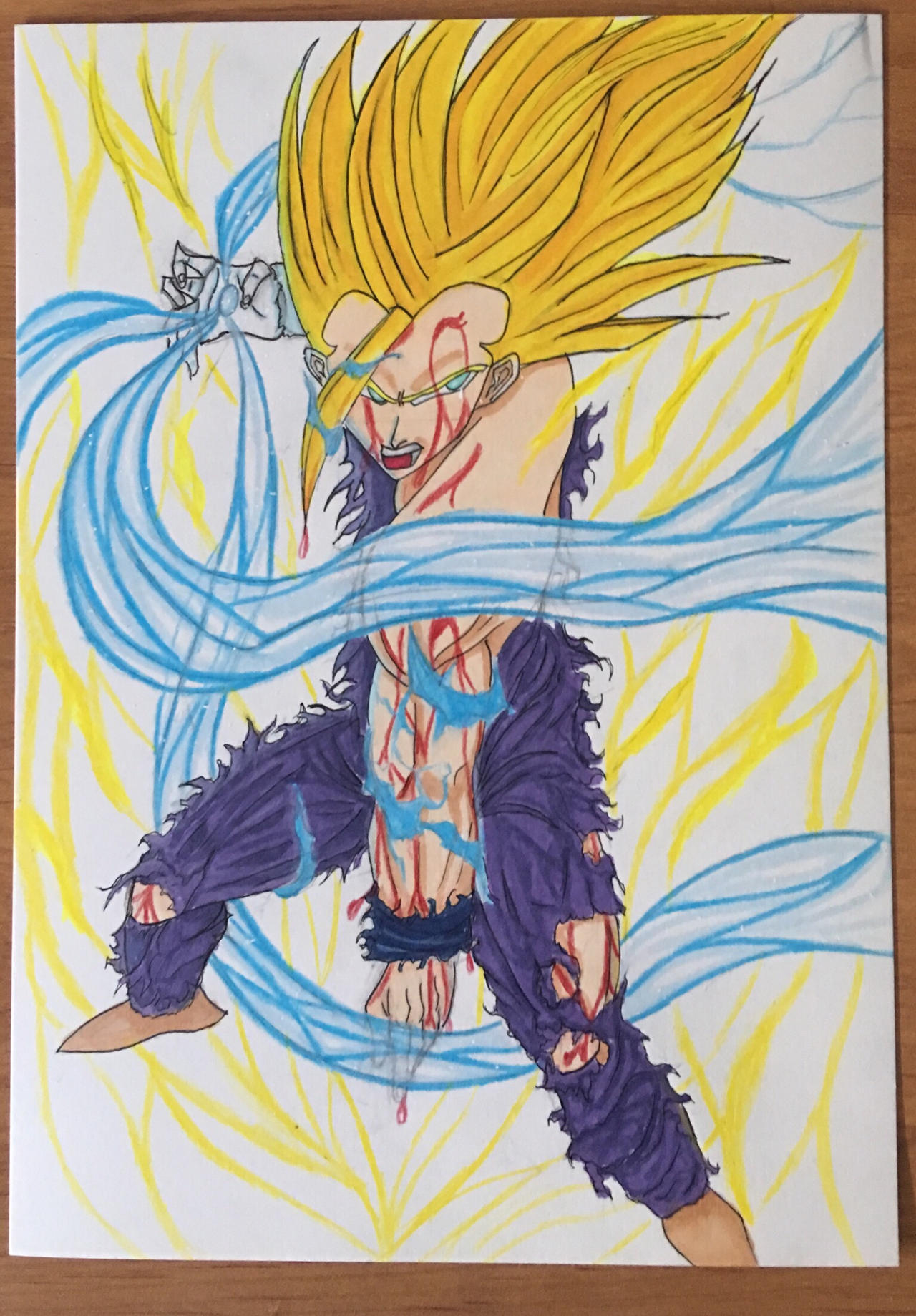 SSJ2 Gohan One Hand Kamehameha by SigynVali on DeviantArt